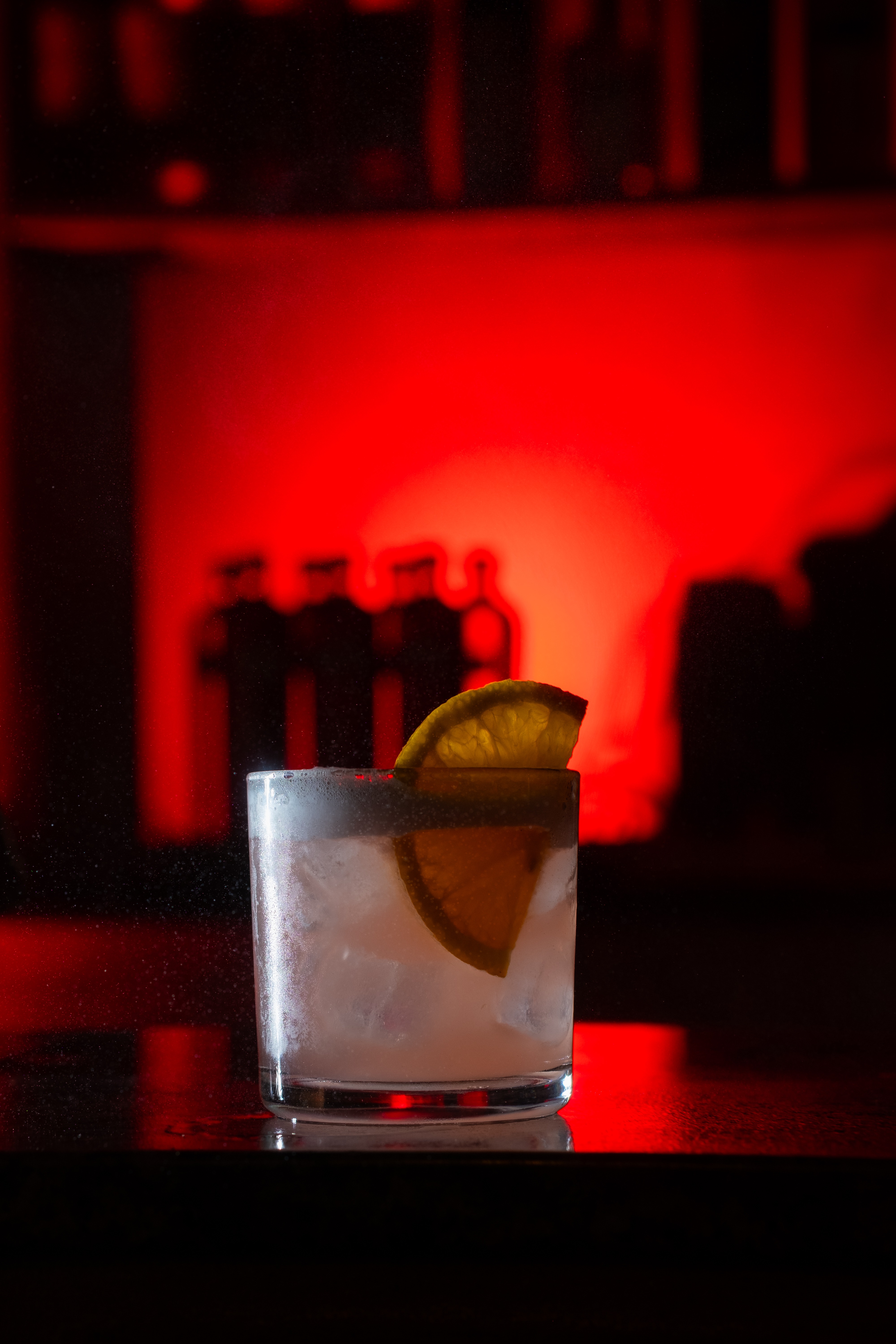 Drink fotografado no lounge do Dona Maria